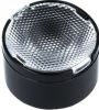 LED lens, round, transparent, adhesive tape, CA11017, LEDIL