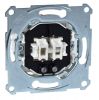 Double one-way switch , 10A, 250VAC, mechanism, build-in, Merten, LED, MTN3105-0000
