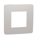 Frame, 1-gang, color light gray/white, New Unica, Schneider Electric, NU280224