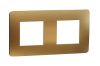 Frame, 2-gang, color copper/white, New Unica, Schneider Electric, NU280457M
