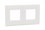 Frame, 2-gang, color white, New Unica, Schneider Electric, NU600489