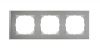 Frame, 3-gang, steel, Merten, Schneider Electric, MTN4010-3646
