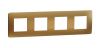 Frame, 4-gang, color copper/white, New Unica, Schneider Electric, NU280857M
