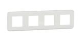 Frame, 4-gang, color white, New Unica, Schneider Electric, NU400818