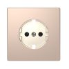 Cover plate, for schuko electrical socket, Merten, Schneider Electric, champagne, MTN2330-6051
