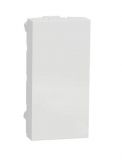 Cover plate, for electric switch, Schneider Electric, New Unica, color white, NU986518