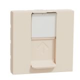 Cover plate, for  RJ45 socket, Schneider Electric, New Unica, color cream, NU946144