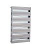 Frame with DIN rails, 1000x800mm, 6 rows, for panel, Schneider electric, NSYDLM240
