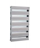 Frame with DIN rails, 1000x800mm, 6 rows, for panel, Schneider electric, NSYDLM240