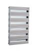Frame with DIN rails, 1000x600mm, 6 rows, for panel, Schneider electric, NSYDLM168
