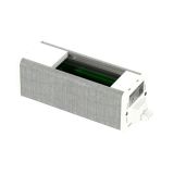 Modular block, plastic/textile, white, 45x90, Unica System+, Schneider Electric, INS44210
