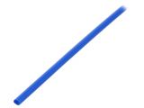 Heat Shrink Tubing 4mm, blue, 1m