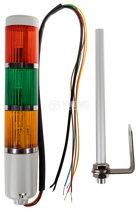 SICK DGS66-JZZ0-S01 Industrial Tower Signal Warning Lamp - Red, Green, Yellow Flashing Light, 24VDC 5W