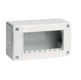 Junction box, 76x132mm, 3 modules, surface mounting, Classia, Bticino, 27404, IP55