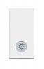 Push-button for stairway, 10A, 250VAC, white, built-in, LED, RW4043
