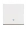 Push-button, 10A, 250VAC, white, built-in, with LED, RW4005M2L
