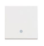 Push-button, 10A, 250VAC, color white, built-in, with LED, RW4005M2L