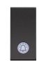 Push-button for bell, 10A, 250VAC, color black, built-in, LED, RG4042V230
