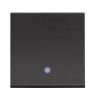 Push-button, 10A, 250VAC, color black, built-in, with LED, RG4005M2L
