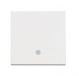 Two-way switch, 10A, 250VAC, color white, built-in, LED,  RW4003M2L