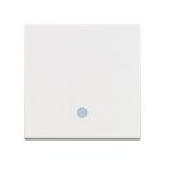 One-way switch, 10A, 250VAC, color white, built-in, LED,  RW4001M2L