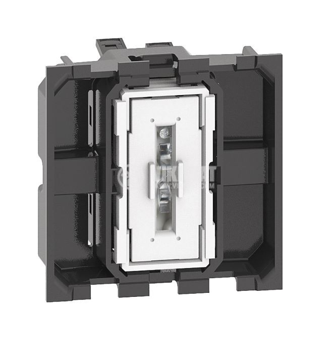 Единичен ключ за осветление (сх. 1), 10A, 250VAC, за вграждане, Living Now, Bticino, LED, K4001M2A
