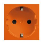 Електрически контакт, 16A, 250VAC, единичен, оранжев, за вграждане, шуко, R4141A