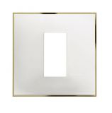Frame, Bticino, Classia, one module, color white gold, R4801WD