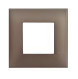 Frame, Bticino, Classia, 2  modules, color brown, R4802TF