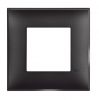 Frame, Bticino, Classia, 2 modules, color black satin, R4802BG
