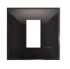 Frame, Bticino, Classia, one module, color black gloss, R4801BC
