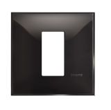 Рамка, Bticino, Classia, един модул, цвят черен гланц, R4801BC