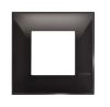 Frame, Bticino, Classia, 2 modules, color black gloss, R4802BC
