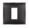 Frame, Bticino, Classia, one module, color black nickel, R4801BH
