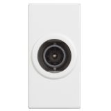 Single TV socket, passthrough, for built-in, 10dB, color white, RW4202P10