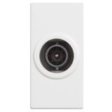 Single TV socket, passthrough, for built-in, 14dB, color white, RW4202P14