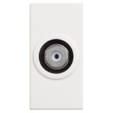 Single TV socket, type F, built-in, 1.5dB, color white, RW4202F