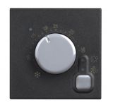 Room thermostat, mechanical, build-in, 10~30°C, 230VAC, color black,  Classia, Bticino, RG4441