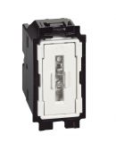 Push-button, 10A, 250VAC, NO, color black, built-in, Living Now, Bticino, K4005
