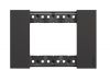 Frame, Bticino, Living Now, 3 modules, color black, KA4803KG
 - 1