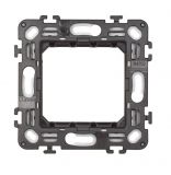 Mounting frame, 1-gang, metallic, color black, Classia, Bticino, R4702P