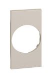 Cover plate, for electric socket, shuko, Bticino, Living Now, color cream,  KM04