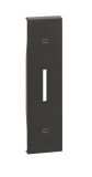 Капак, за електрически ключ за щори, Bticino, Living Now, цвят черен, KG06