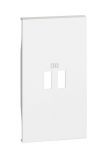 Cover plate, for USB sockets, Bticino, Living Now, color white,  KW12C