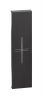 Капак, за електрически ключ за щори, Bticino, Living Now, цвят черен, KG32
