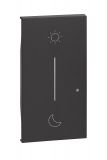 Cover plate, for Smart electric switch, Bticino, Living Now, color black, KG41M2