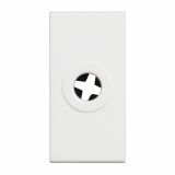 Blanking module with an opening, Bticino, Classia, color white, RW4953