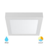 LED панел за открит монтаж, 3 в 1 цвята, 24W, 230VAC, 2400lm, IP40, BP04-62480