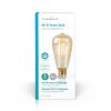 LED filament bulb (pear shape) 5W, E27, 230VAC, 500lm, 2200K, extra warm white, amber, WIFILF10GDST64  - 2