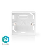 Mounting box for electrical switches Nedis SmartLife, 86x86x35mm, surface mount, white
